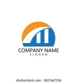 Bridge Logo Template vector icon illustration design