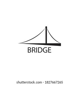 Bridge Logo Vector Icon Illustration Line Stock Vector (Royalty Free ...