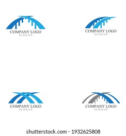 Bridge Logo Template vector icon illustration design