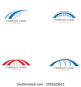 Bridge Logo Template vector icon illustration design