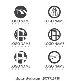 Bridge Logo Template vector icon illustration design