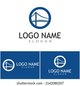 Bridge Logo Template vector icon illustration design