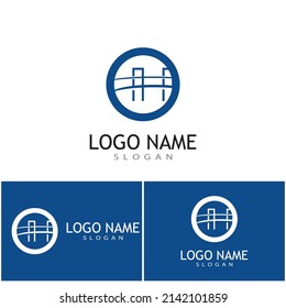 Bridge Logo Template vector icon illustration design