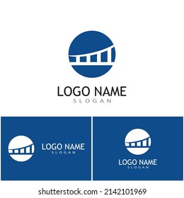 Vorlage für Bridge-Logo, Vektorgrafik-Design