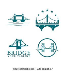 Bridge logo template vector icon illustration design