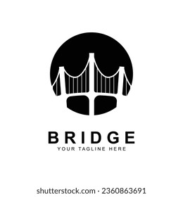 Diseño de icono de la plantilla de logotipos puente