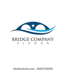 Bridge Logo Template vector icon illustration design