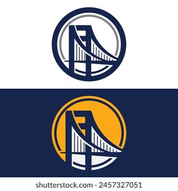 Bridge logo template vector icon design