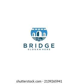 bridge logo template in white background