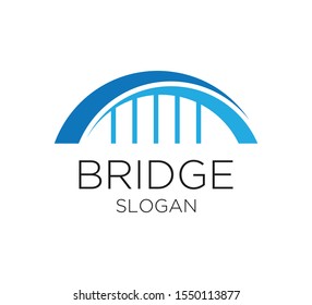 Modern Bridge Connection Logo Template Stock Vector (Royalty Free ...