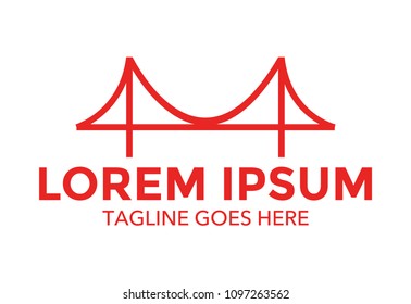 bridge logo vector design. icon. vector illustration