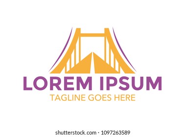 bridge logo vector design. icon. vector illustration