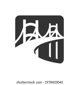 bridge logo vector and icon
