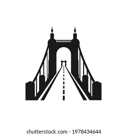 bridge logo vector and icon