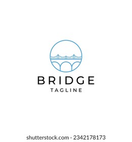 Bridge logo vector icon design template