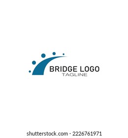 Bridge logo vector icon illustration design template