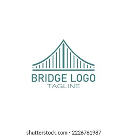 Bridge logo vector icon illustration design template