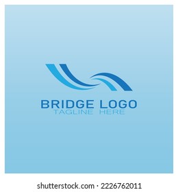 Bridge logo vector icon illustration design template