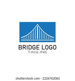 Bridge logo vector icon illustration design template