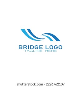 Bridge logo vector icon illustration design template