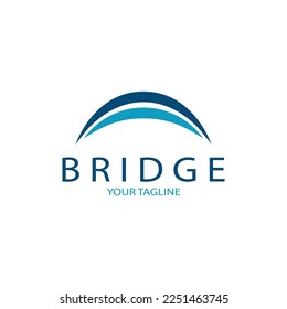 Bridge logo vector icon illustration design template