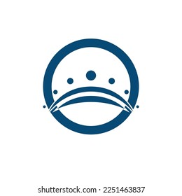 Bridge logo vector icon illustration design template
