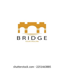 Bridge logo vector icon illustration design template