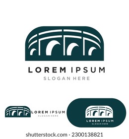 Bridge-Logo, Vektorgrafik-Design-Vorlage