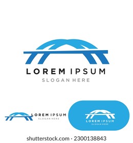 Bridge logo vector icon illustration design template