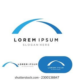 Bridge logo vector icon illustration design template