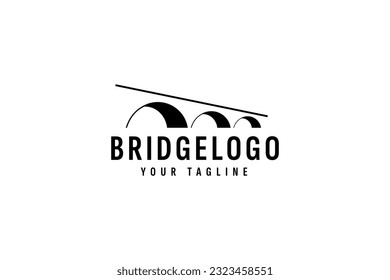 Bridge logo vector icon illustration