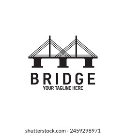 diseño de Plantilla de ilustración de Vector de logotipo de puente
