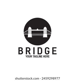 Bridge Logo Vektorgrafik Symbol Illustration Vorlage Design