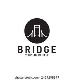 bridge logo vector icon illustration template design
