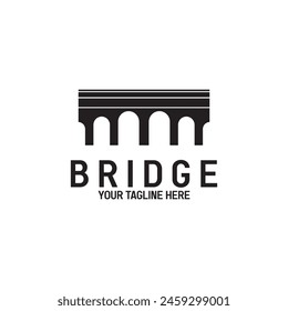 bridge logo vector icon illustration template design
