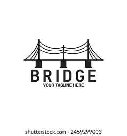 bridge logo vector icon illustration template design