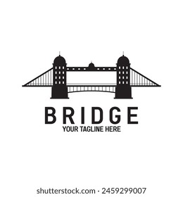 bridge logo vector icon illustration template design