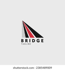 diseño de ilustración vectorial de logotipo de puente para uso de identidad de marca