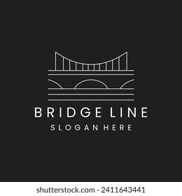 bridge logo vector illustration design template