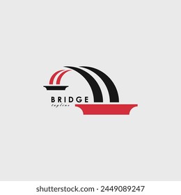 bridge logo vector illustration design