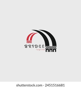 bridge logo vector illustration design