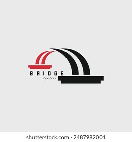 bridge logo vector illustration design
