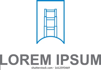 Bridge logo vector. Template for business and real estate. Version 3