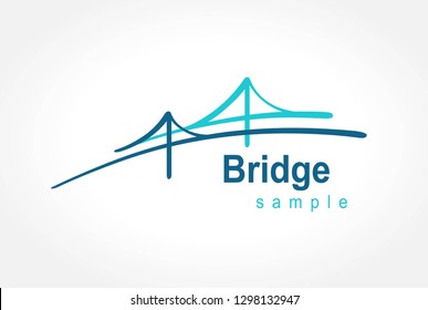 Bridge logo vector template design