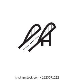 Bridge logo vector template illustration