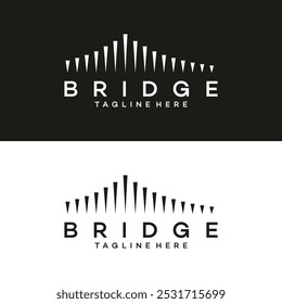 bridge logo vector template illustration