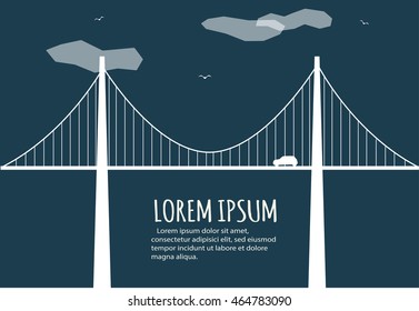 Bridge Minimalistic Banner
