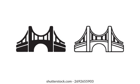 Bridge outline with transparent background