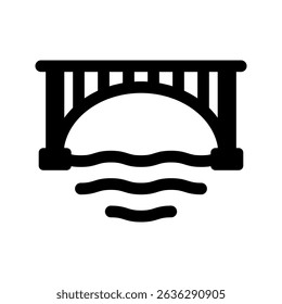 bridge over the river icon