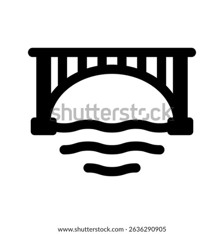 bridge over the river icon